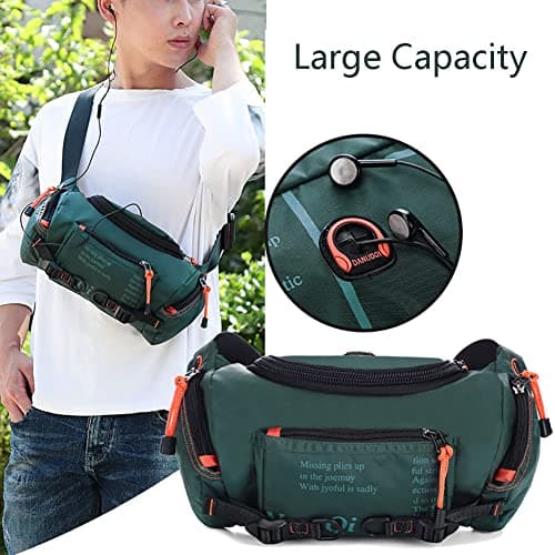 Multifunctional Sling Shoulder Pack - Chest, Waist, Crossbody Messenger Bag With Multi Pockets - Waterproof Rucksack for Outdoor Sports, Cycling, Hiking, Travel - Men, Women, Teens — view 5