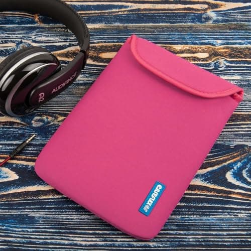 10" inch Tablet Carrying Cover Sleeve Bag Case Neoprene Laptop Tablet (Hot Pink) — view 2