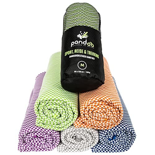 pandoo Bamboo Travel Towel – Ultralight, Extremely Absorbent & Quick Drying – Better than Standard Microfibre – Sports, Travel, Trekking & Bath Towel – All Sizes in 5 Colours (Dark Grey) — view 4