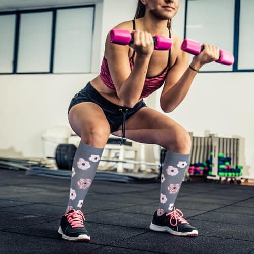 Zuimei 6 Pairs 20-30 mmhg Compression Socks for Women Men — view 6