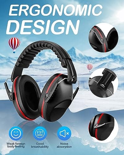 MOXTOYU Kids Ear Defenders 3-16 Years Noise Cancelling Headphones for Children, Safety Ear Muffs for Autism, Sensory & ADHD, Toddler to Teen Hearing Protection for School, Travel, Sleep (Boy & Girl) — view 5