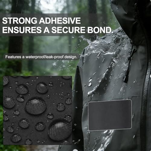 Nylon Fabric Patch 200cm x 10cm Waterproof Tent Repair Tape (Dark Grey) — view 4