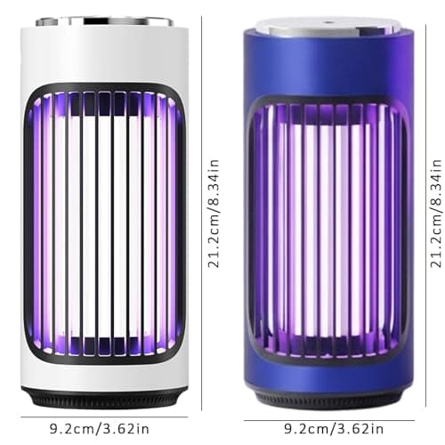 Fly Zapper, Portable Bug Zapper Lamp, Fly Trap Mosquito Killer Outdoor Indoor, Hanging Mosquito Catcher Waterproof for Home and Travel Garden Patio Backyard (White-1) — view 6