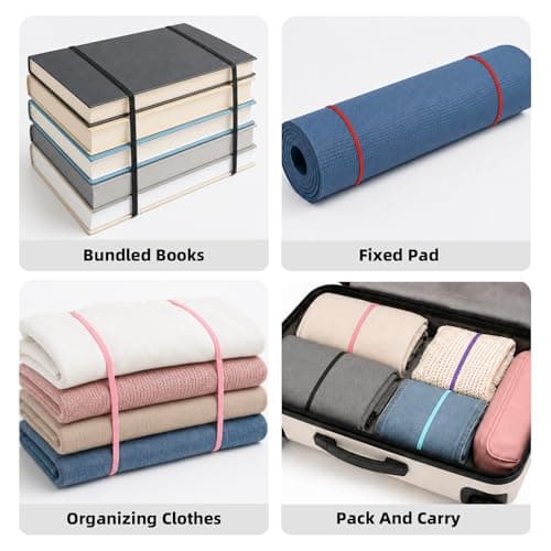 ZEMINRI 10 Pcs Silicone Beach Towel Bands, Elastic Towel Straps (10Pcs) — view 5