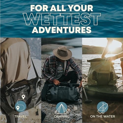 Waterproof Duffel Bag - Roll Top Dry Bag for Motorcycle and Travel - 50L — view 4