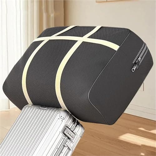 Large Capacity Moving Packing Bag Foldable Travel Luggage Sturdy Waterproof Clothes Quilts Organizer Storage(M-68x25x50) — view 4