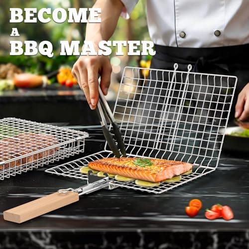 Nesting Grill Baskets Set, BBQ Accessories, Outdoor Camping, Gifts for Men — view 4