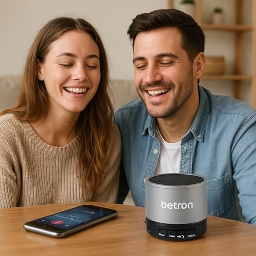 Betron KBS08 Bluetooth Speaker, Wireless, Portable, Mini, Silver — view 6