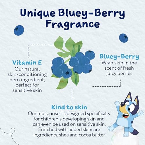 Childs Farm Kids Bluey Moisturiser, Bluey-Berry | Soothing, Moisturising & Hydrating | Suitable for Dry, Sensitive Skin, 200ml — view 4