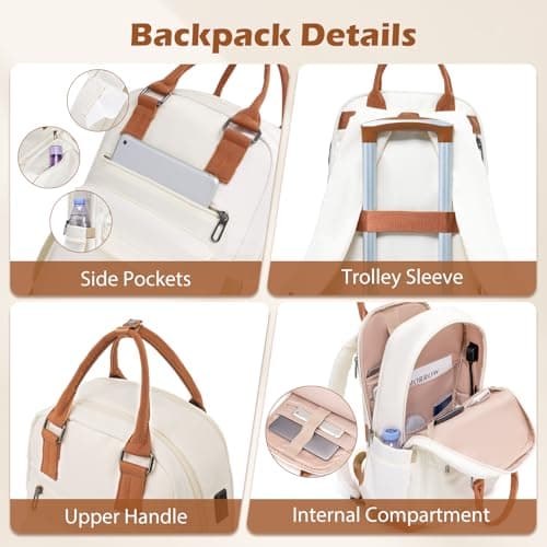 COOLIFE Suitcase Set, 3 Piece Luggage Sets with Travel Backpack & Wash Bag — view 3