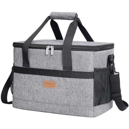 Lifewit Cooler Bag 30 Cans Collapsible and Insulated Large Lunch Bag Leakproof Soft Cooler Portable for Camping/BBQ/Family Outdoor Activities, Grey