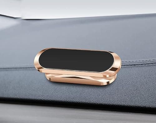 Fortune Global Universal Car Phone Holder - Magnetic Mount With 360 Rotation, Compatible With Samsung iPhone All Smartphones (Rose Gold) — view 3