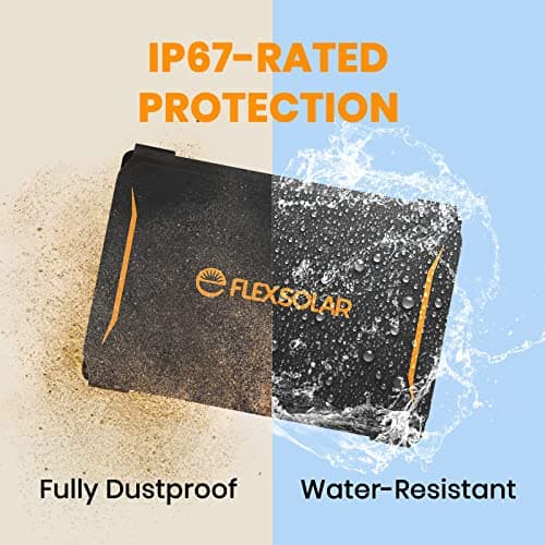 FlexSolar 10W Portable Solar Chargers 5V USB Small Power Emergency Panels — view 3