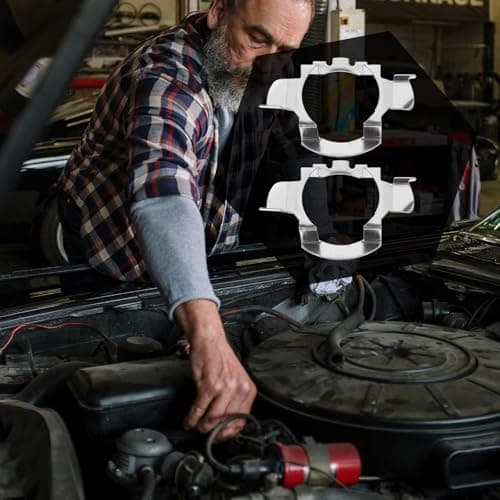 HEALEEP LED Bulb Retainers with Silver Finish for Car Headlights 2pcs Iron Material Lamp Holder Base Solves Unstable Bulb Installation and Not Easy to Deform Or Break, Suitable for LED — view 5