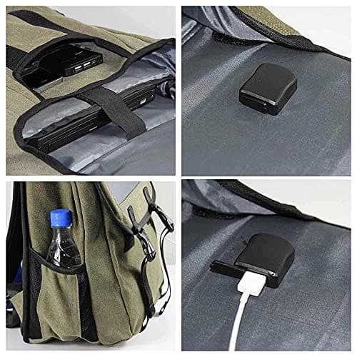 GQYYS Solar Backpack Foldable Hiking Daypack, with 5V Solar Panel and USB Port to Power All Your Devices, 30L Hiking Backpack Water Resistant Outdoor Sports Travel Daypack Lightweight — view 5
