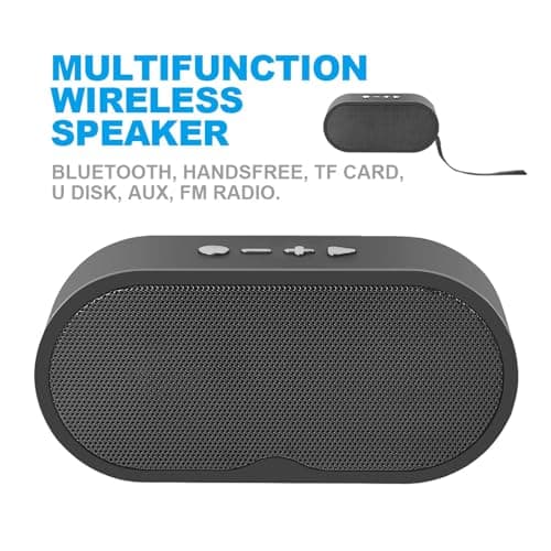ZZOSRDR Bluetooth Speaker, Portable Wireless Speakers Bluetooth 5.3 Speaker with 3D Stereo HiFi Bass, 1200mAh Battery, 15 Hour Playtime, Support Bluetooth/U-Disk/TF Card — view 2