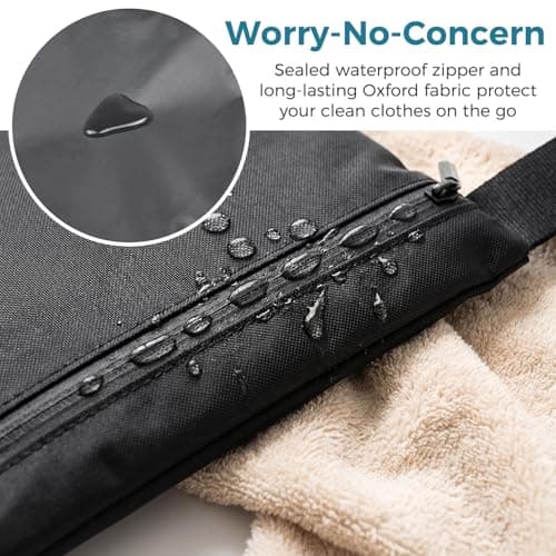 Aieino Travel Laundry Bags 2pcs Waterproof Dirty Clothes Bag with Zipper — view 4