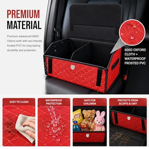plastific Car Boot Organiser Multi Compartment Trunk Tidy Bag — view 4