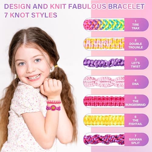 FHNSEL Friendship Bracelet Making kit,Arts and Crafts for Kids Ages 6-12 — view 2