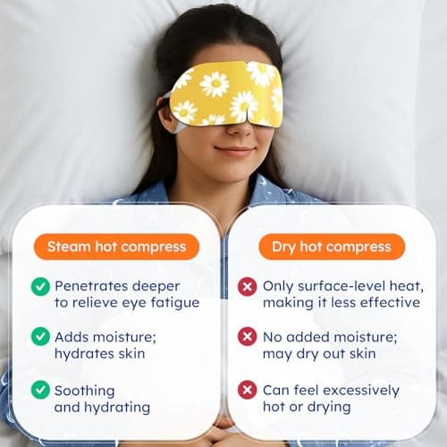 16 Pack Steam Eye Mask Variety Set Lavender Chamomile Jasmine and Unscented, Heated Eye Masks for Dry Eyes Puffiness and Relaxation, Self Heating Warm Compress for Sleep and Travel — view 5
