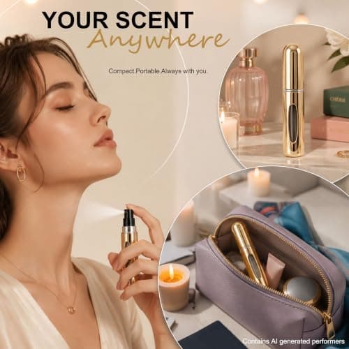 luxwo 5PCS 5ml Perfume Travel Bottles, Perfume Atomiser, Refillable Spray — view 6