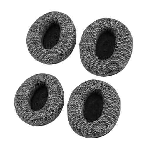 Aramox Headphone Ear Cushions Memory Foam Headphone Earpads 4pcs Cotton Linen Fabric Better Seal Easy Installation for HD 4.50BT HD 4.50BTNC Home Office Travel Users — view 4