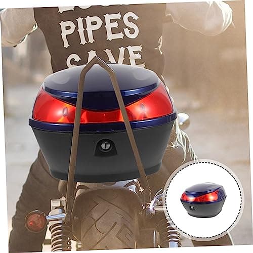 PACKOVE Motorcycle Tail Box Hardwearing Plastic Rear Storage Carrier Lock — view 5