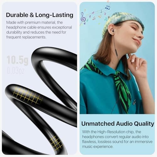 Hearprotek 1 Pair Sleep Headphones, Noise Cancelling Earbuds with Microphone, USB C Silicone Earbuds for, Android,Perfect for Sleeping, Snoring, Travel, Meditation, Relaxation — view 5