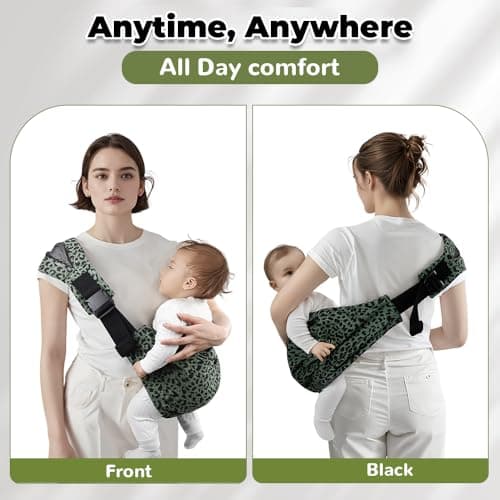 Baby Sling Carrier | Adjustable Front & Back, Adjustable Sling Easy Toddler Carrier Comfortable — view 6