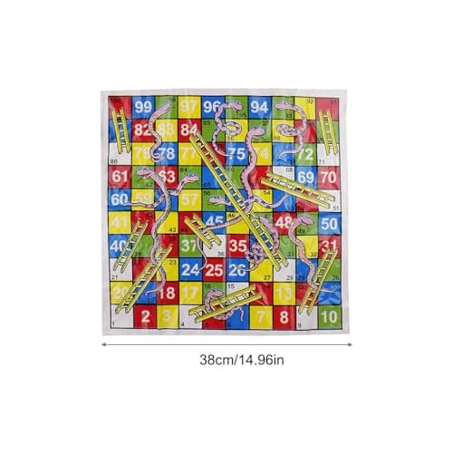 Snakes & Ladders Game For Kids Adults Travel Folding Chess Toy Traditional Board Games For Girls Boys — view 2