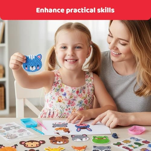 Diamond Art for Kids, 42Pcs Small Diamond Art Kits with Animal Designs, Gem Art Kits Kids and Adult Beginners, Creative DIY Craft for Home Decor and Educational Activities — view 6