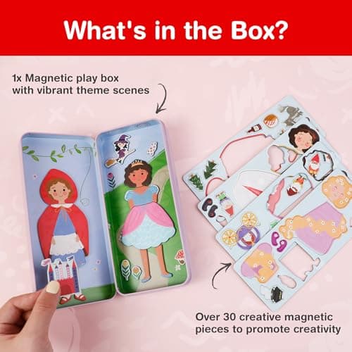 Toydea Magnetic Puzzle Box for Kids Ages 3-5, Princess Travel Puzzle Game — view 6
