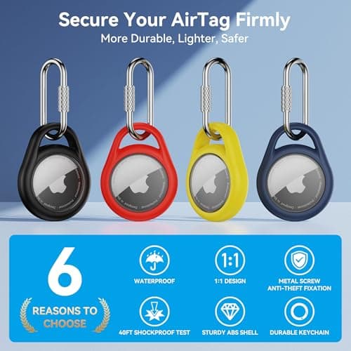 For AirTag Holder,Waterproof Airtag keyring for Apple Airtag 2(Gen 1&2) — view 2
