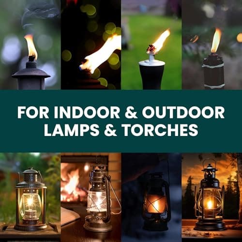 CUQOO Citronella Oil Burner Outdoor | 6x1L Garden Torch & Lamp Oil Refill — view 6