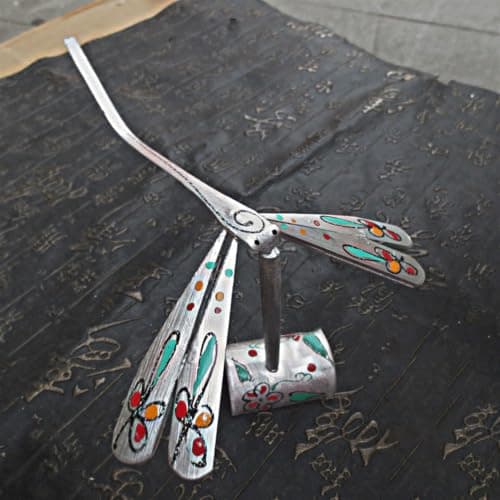 OSNIYAW Handcrafts Wooden Dragonflies Balancing Game Toy for Kids, Silver — view 5