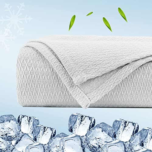 PiccoCasa Cooling Blanket Summer, Light Grey 150cm x 200cm — view 4