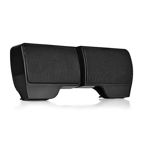 OFKPO Portable Mini Stereo Speakers Mini Computer Speaker Clip Portable Speaker Wired USB Loudspeaker for Laptop Desktop (Black)