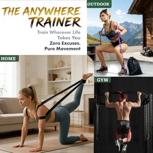 Resistance Bands Set with Handle or Door Anchor,TPE Pull-Up Exercise Band — view 3