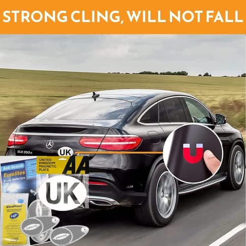 Xtremeauto 3pc European Driving Kit - Eurolites Beam Deflectors Benders Headlight Deflectors For Europe & AA Magnetic UK Sticker Plate & NF Alcohol Breathalysers - For Cars, Trucks, Vehicles France — view 4