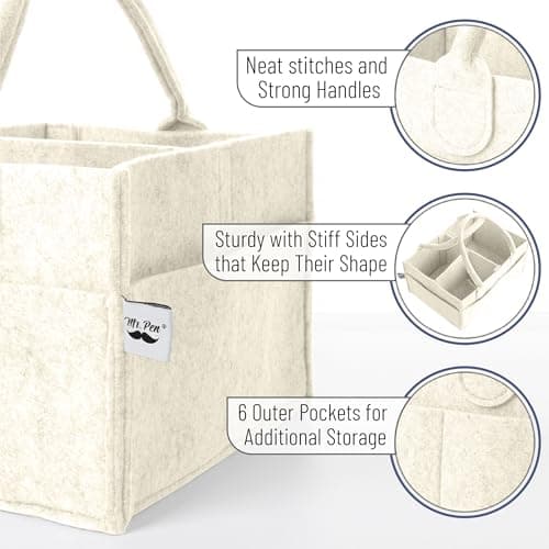 Mr. Pen- Baby Diaper Caddy Organizer, Car Caddy, Portable Organizer for Changing Table, Nursery — view 3