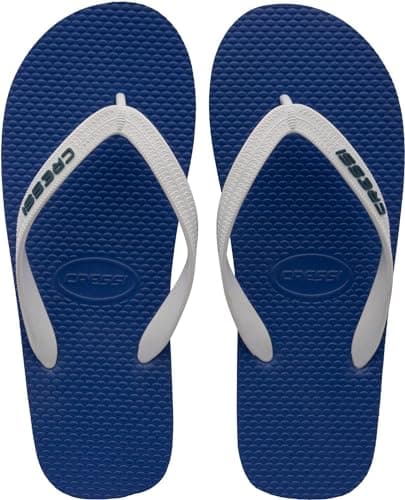 CRESSI Beach Flip Flops - Flip Flops Unisex for Beach and Pool, Blue/White, 9.5/10.5 UK - 43/44 EU — view 3