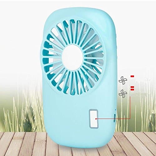 YAYY Handheld Fan Mini Fan Powerful Small Personal Portable Fan Speed Adjustable USB Rechargeable Cooling for Kids Girls Woman Home Office Outdoor Travel(blue) — view 3