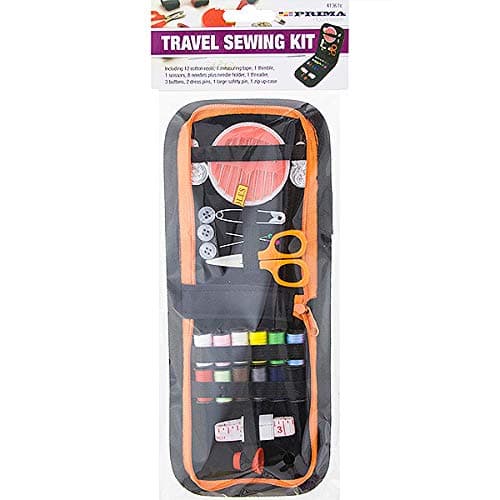 Prima Travel Sewing Kit - Case, Assorted Colours Cotton Reels, Tape Measure, Thimble, Scissors, Needles, Needle Holder, Threader, Large Safety Pin, Buttons — view 4