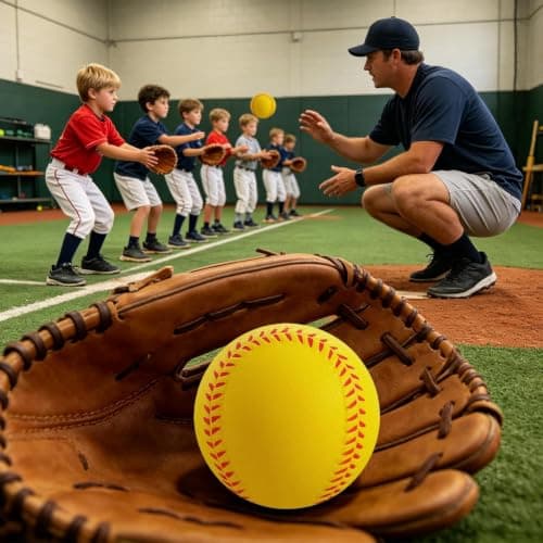 Soft Baseball Balls - 6 Piece Training Stress Ball Set for Kids — view 3