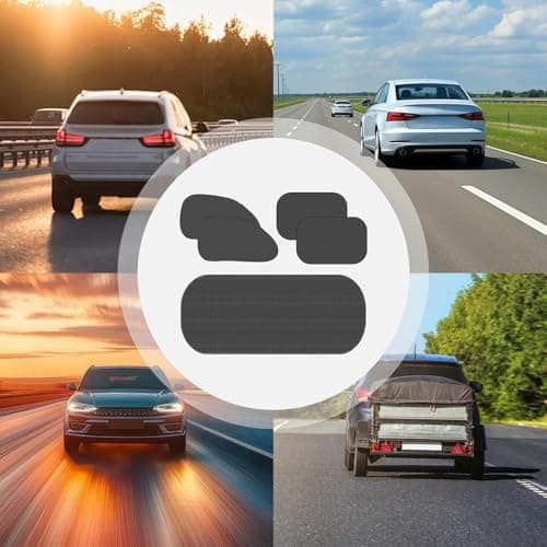 Car Window Sun Shade | Car Sun Shade | 5 Pack Suction Cup UV Protection Light Block Privacy Screen For Camping Truck Van Travel Backseat Driver Sleeping Accessories — view 4