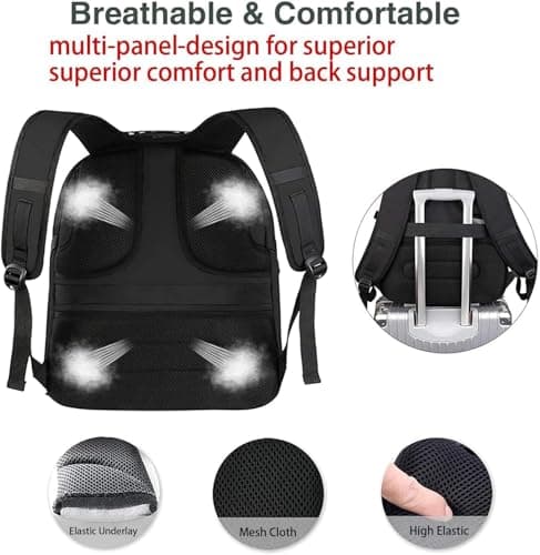 MATEIN 17.3 Inch Large Travel Laptop Backpack, 50L Large Capacity Backpack — view 5