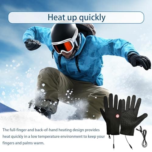 Usb Hand Warmer Heated Hand Warmer Mittens Portable Touchscreen — view 2