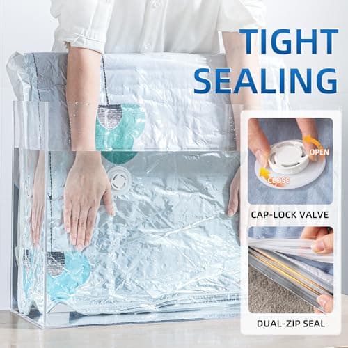 TAILI Vacuum Storage Bags 8 Pack Extra Large, 100 x 80 CM, Space Saver — view 5
