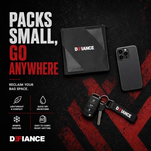 Defiance Microfibre Quick Dry lightweight, Sports Cooling Towel & net bag — view 4