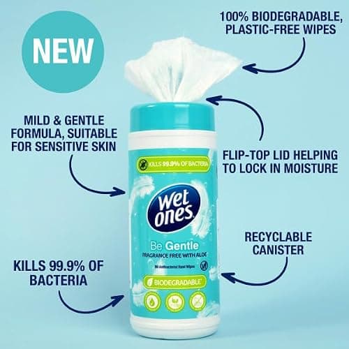 Wet Ones Be Gentle Canisters - Antibacterial Hand Wipes - 200 Wipes — view 3
